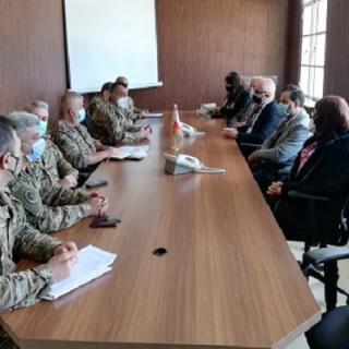 اجتماع تعاون بين المركز التربوي ومعهد رتباء الجيش في بعلبك