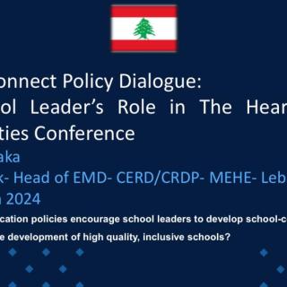 بعثة لبنانية شاركت في فعاليات المؤتمر الدولي تحت عنوان "دور قادة المدارس في قلب مجتمعهم"